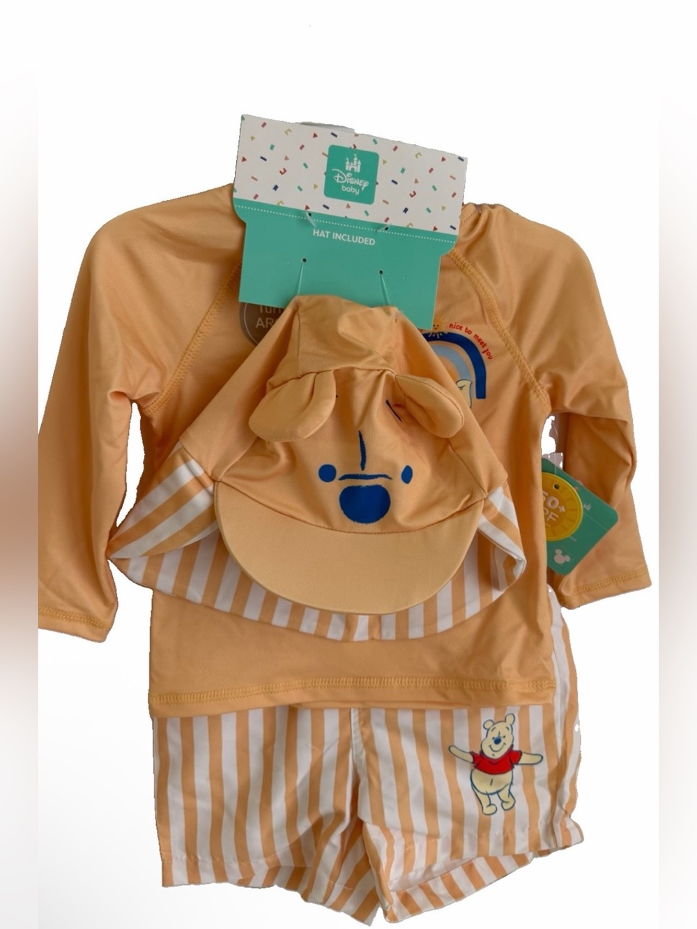 Disney Kids Swim Rashguard Set - Winnie The Pooh Size 18 mo NWT